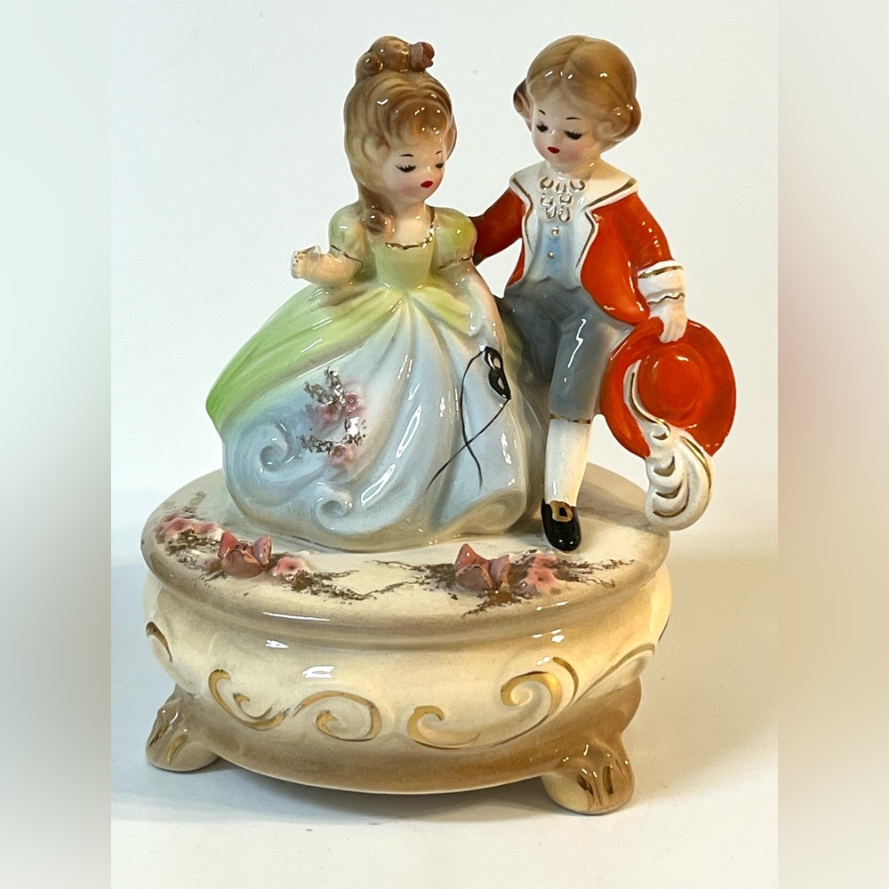 Josef Originals 'Love is a Many Splendid Thing' Masquerade Music Box Boy & Girl